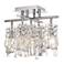 Luminous 14" Wide Semi-Flushmount Crystal Light