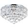 Luminous 16" Wide Chrome 5-Light Ceiling Light