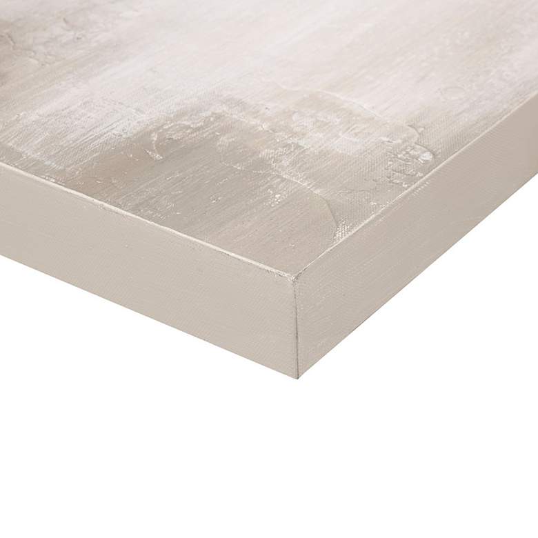 Image 6 Luminous 35"H Taupe Hand-Brushed 3-Piece Canvas Wall Art Set more views