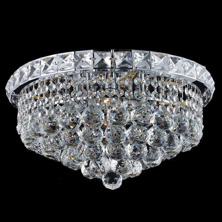 Image 1 Luminous 4 Light Flush Mount With Chrome Finish