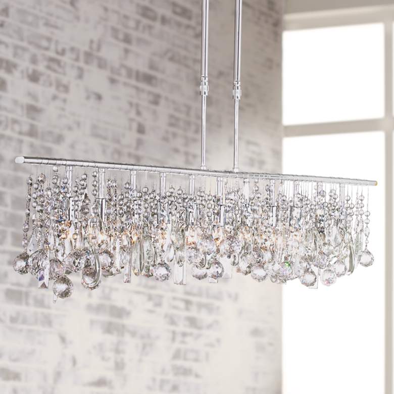 Image 1 Luminous Collection 48 inch Wide Crystal Chandelier