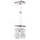 Luminous Collection 8" Wide Crystal Pendant Chandelier