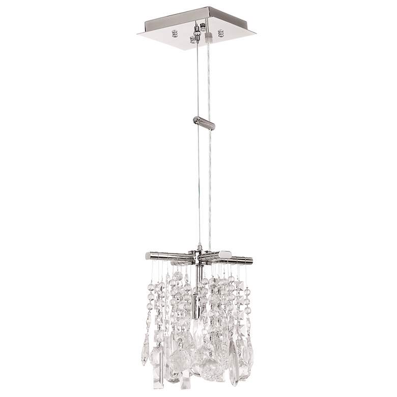 Image 1 Luminous Collection 8 inch Wide Crystal Pendant Chandelier