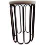 1_Luminous Glow Resin Top and Metal Base Side Table - Antique Copper