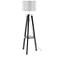 Lumisource Compass 58 1/2" High Black Tripod Base Shelf Floor Lamp