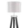 7_Lumisource Compass 58 1/2" High Black Tripod Base Shelf Floor Lamp more views