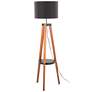 2_Lumisource Compass 58 1/2" High Wood Tripod Base Shelf Floor Lamp