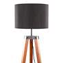 7_Lumisource Compass 58 1/2" High Wood Tripod Base Shelf Floor Lamp more views