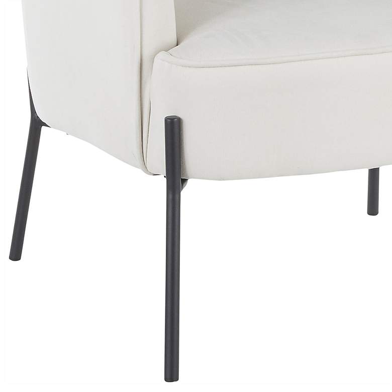 Image 5 LumiSource Daniella 25 1/2" Wide Modern Cream Fabric Accent Chair more views