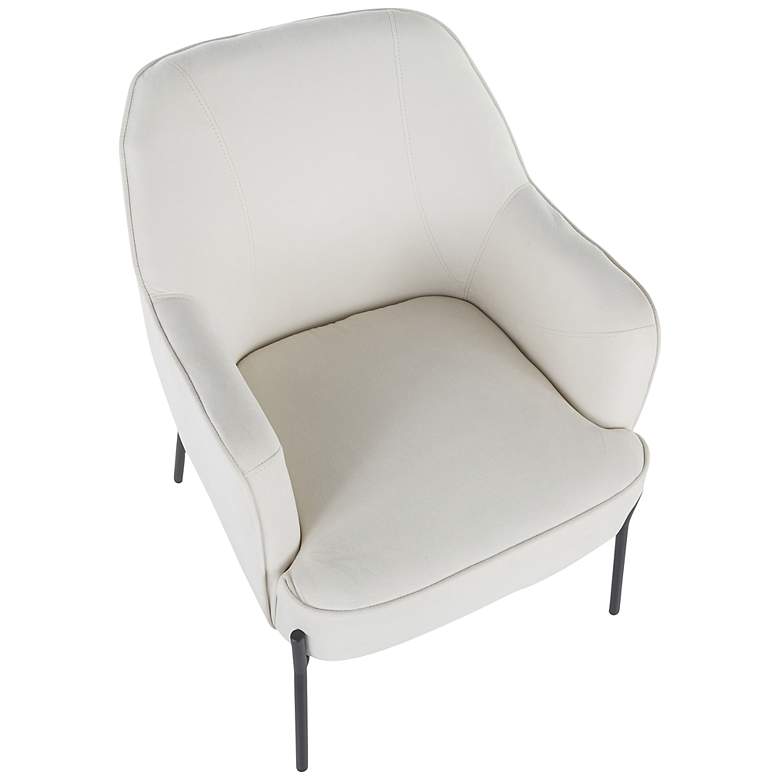 Image 7 LumiSource Daniella 25 1/2" Wide Modern Cream Fabric Accent Chair more views