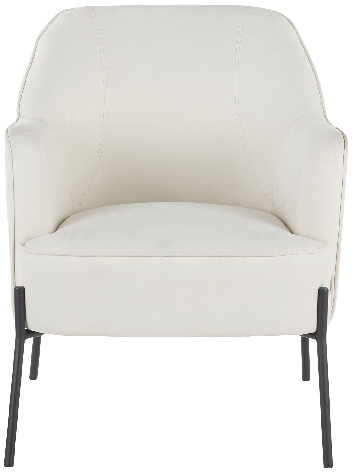 LumiSource Daniella 25 1/2" Wide Modern Cream Fabric Accent Chair in scene