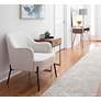 LumiSource Daniella 25 1/2" Wide Modern Cream Fabric Accent Chair in scene