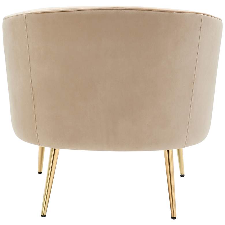 Image 6 LumiSource Tania 30" Wide Modern Champagne Velvet Tufted Accent Chair more views
