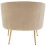 6_LumiSource Tania 30" Wide Modern Champagne Velvet Tufted Accent Chair more views