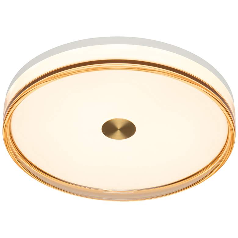 Image 1 Luna 15.8" Smoke Brown Flush Mount