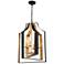Luna 15 3/4" Wide English Bronze and Gold 6-Light Pendant