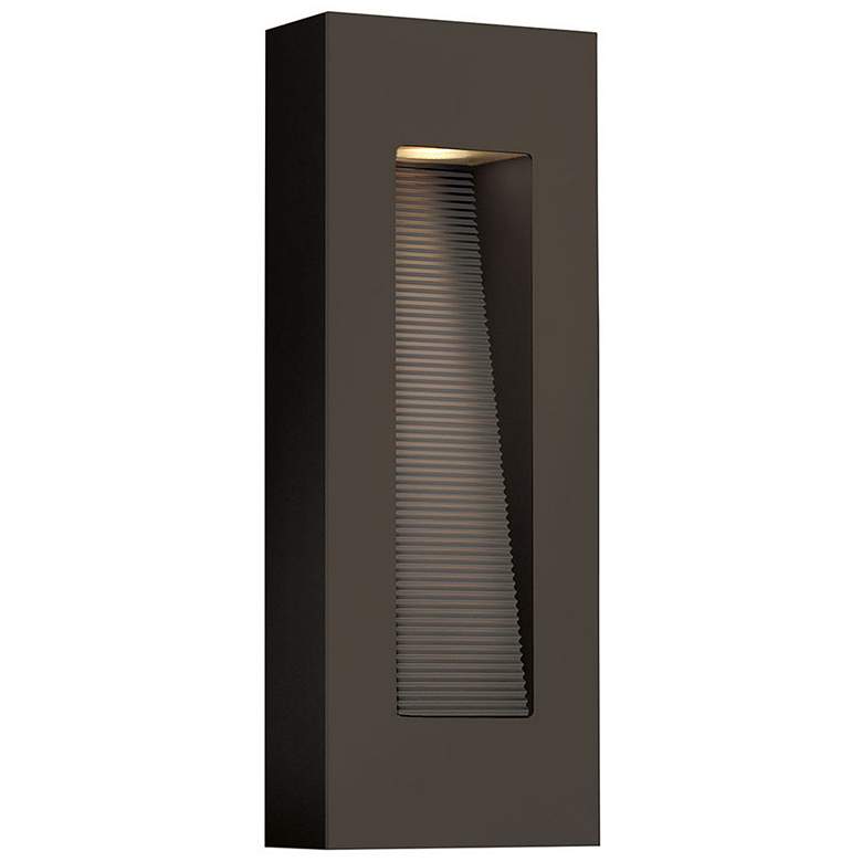 Image 1 Luna 16 1/4" High Bronze Integrated LED Outdoor Wall Light