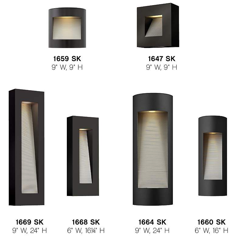 Image 5 Luna 16 1/4" High Satin Black Socketed Outdoor Wall Light more views