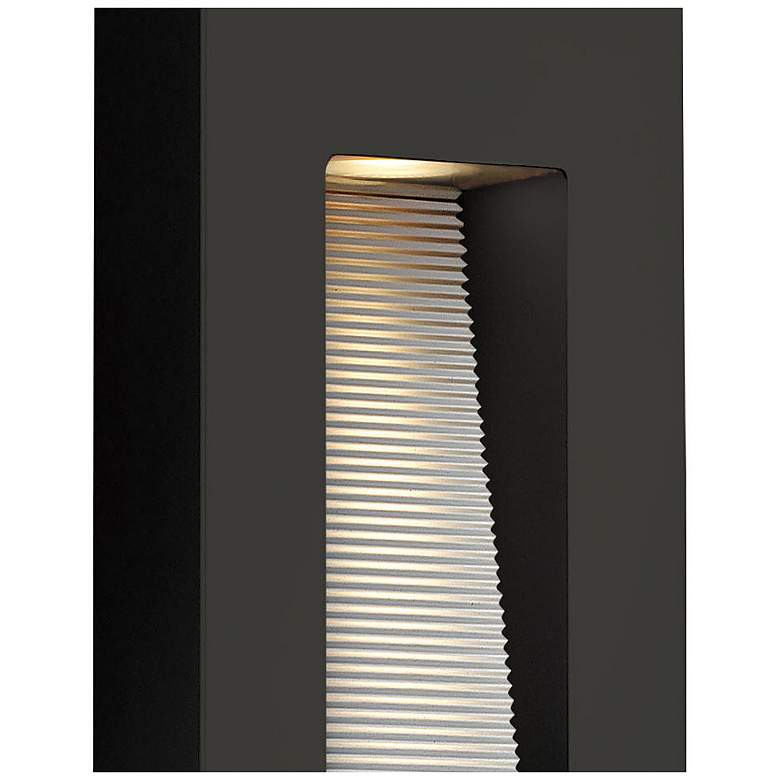 Image 3 Luna 16 1/4"H Satin Black Integrated LED Outdoor Wall Light more views