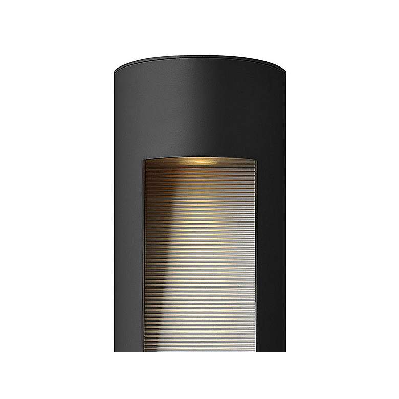 Image 2 Luna 16" High Satin Black Socketed Outdoor Wall Light more views