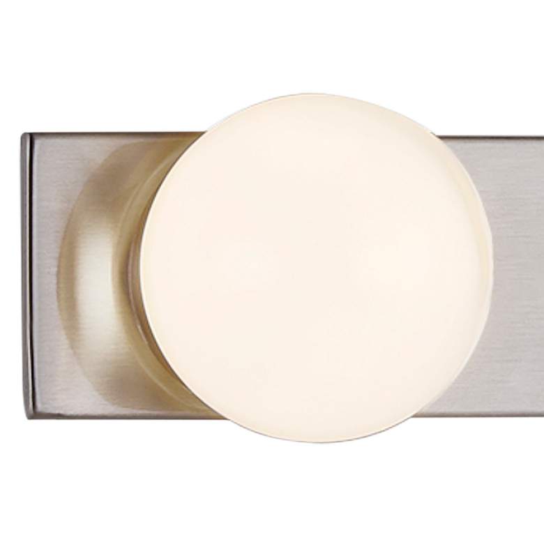 Image 3 Luna 23" Wide Brushed Nickel 3-Light LED Bath Light more views