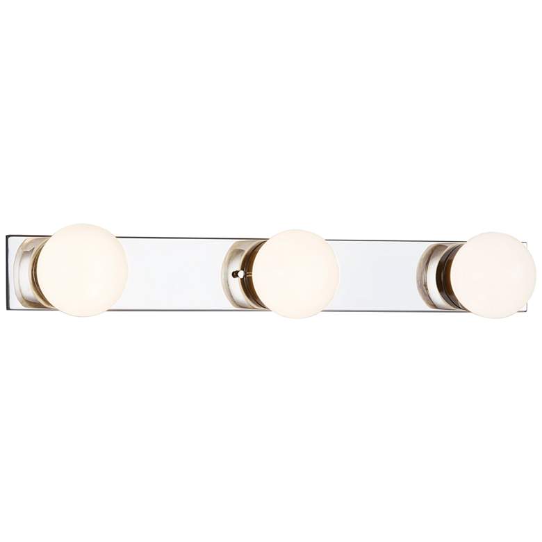 Image 2 Luna 23 inch Wide Polished Chrome 3-Light LED Bath Light