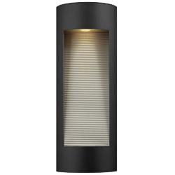 Luna 24" High Satin Black ADA Socketed Outdoor Wall Light