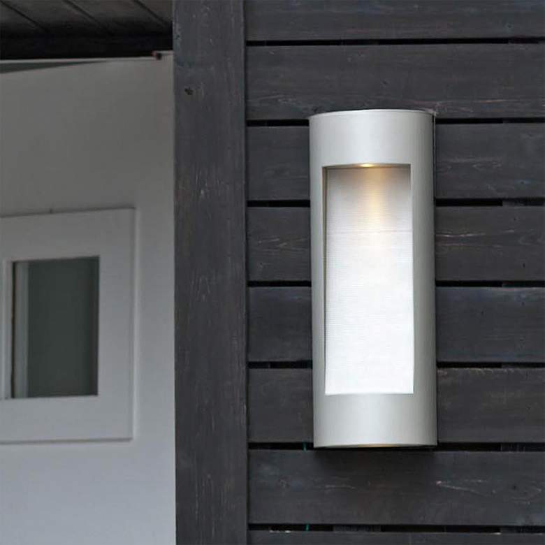 Image 1 Luna 24" High Titanium ADA Integrated LED Outdoor Wall Light