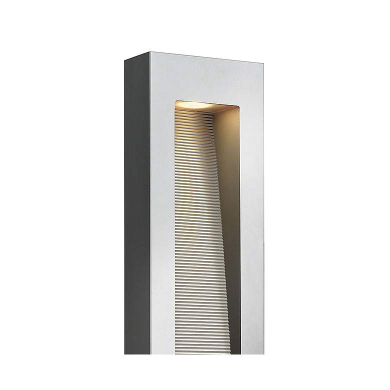 Image 2 Luna 24" High Titanium Rectangular Outdoor Wall Light more views