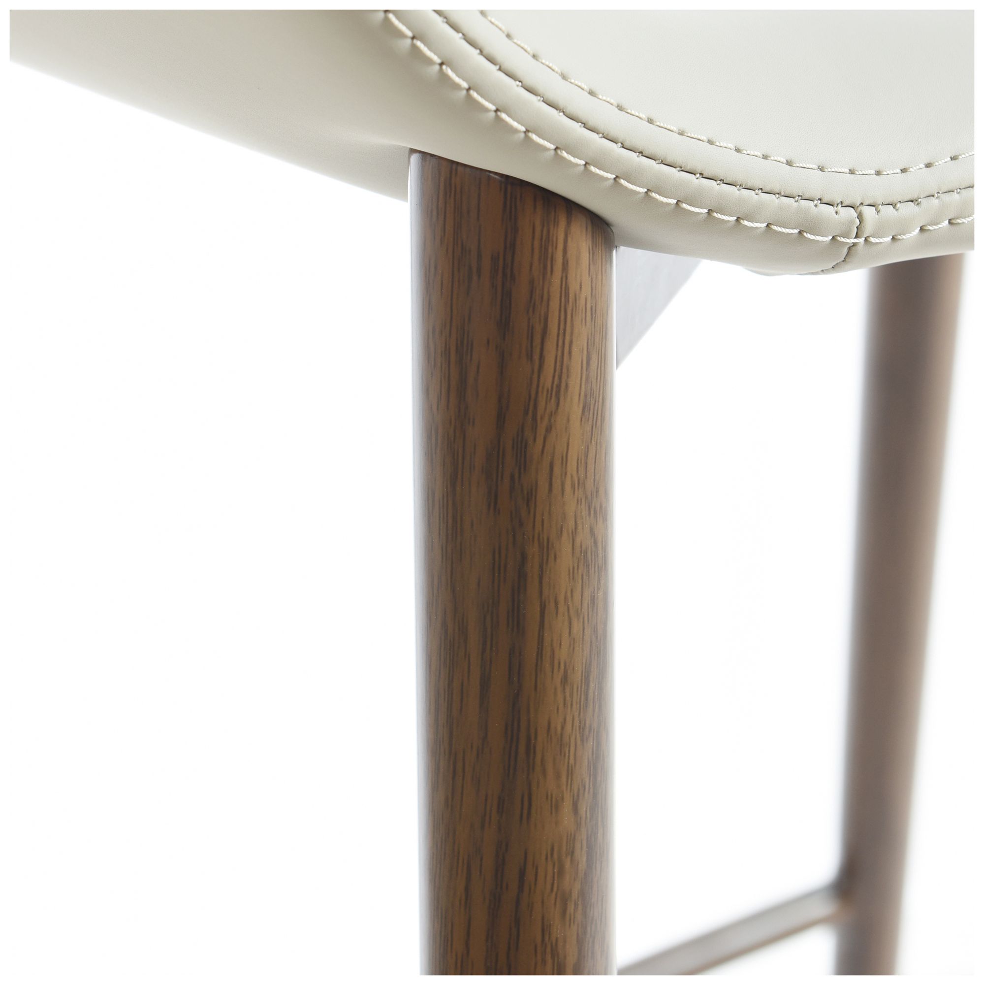 Image 5 Luna 24 x 40.5 Light Gray, Walnut Bar Stool - Set of 2 more views