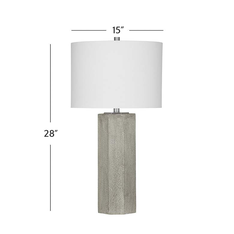 Image 4 Luna 28" High Light Gray Table Lamp more views