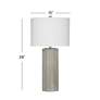 4_Luna 28" High Light Gray Table Lamp more views