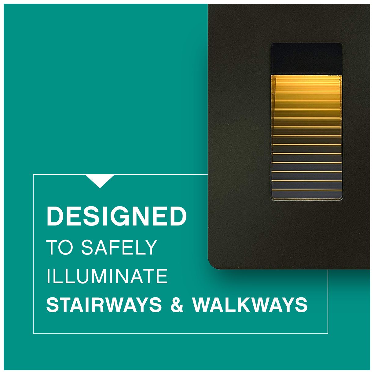 Luna 3" High Black Step Light by Hinkley Lighting