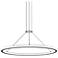 Luna 36" Round LED Pendant w/ 20' Cord (3500K) - Satin Black