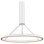 Luna 36" Round LED Pendant w/ 20&#39; Cord Painted Brass