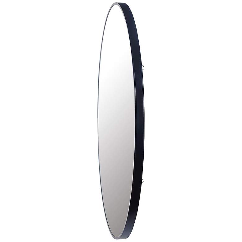 Image 3 Luna 43" Wide Round Blue Moon Mirror with Light more views