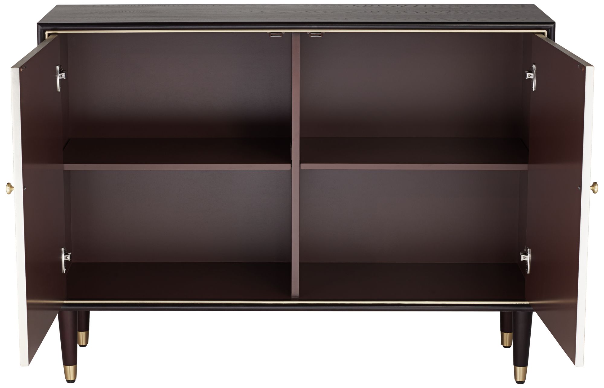 Luna 47 1/4" Wide Espresso Wood Veneer Modern Cabinet in scene