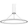 Luna 48" Round LED Pendant w/ 20' Cord (2700K) - Satin Black