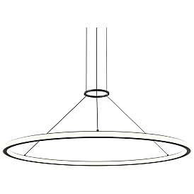 Image1 of Luna 48" Round LED Pendant w/ 20' Cord (3500K) - Satin Black