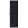 Thumbnail2 of Luna 5798049 2'6"x8' Black Marled Wool Runner Area Rug