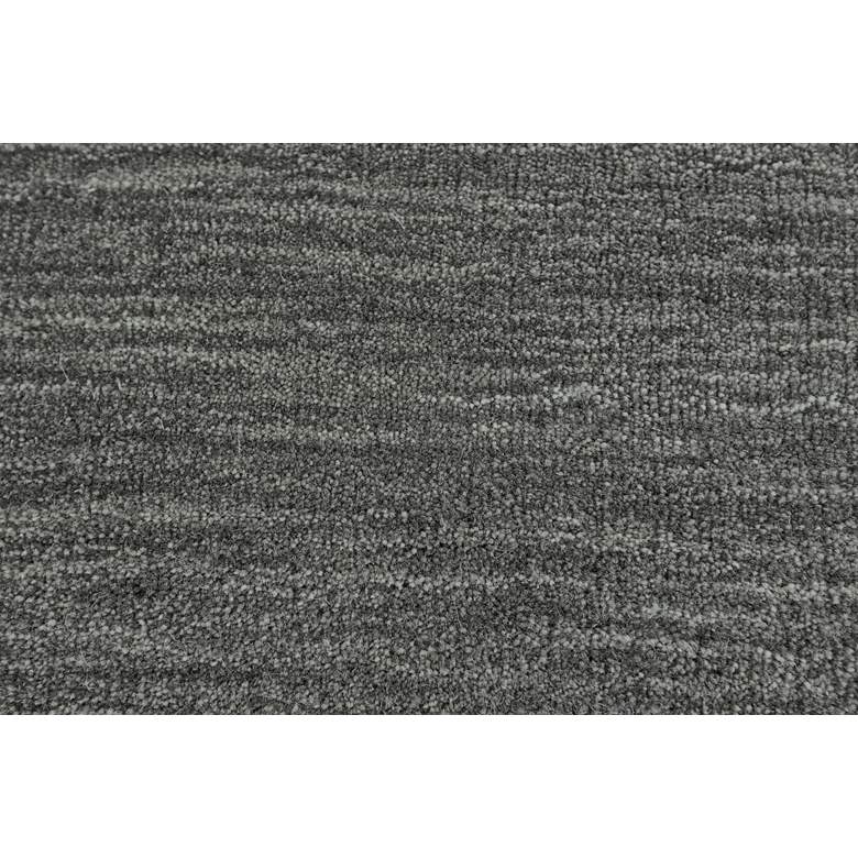 Image 5 Luna 5798049 5'x8' Gray Marled Wool Rectangular Area Rug more views