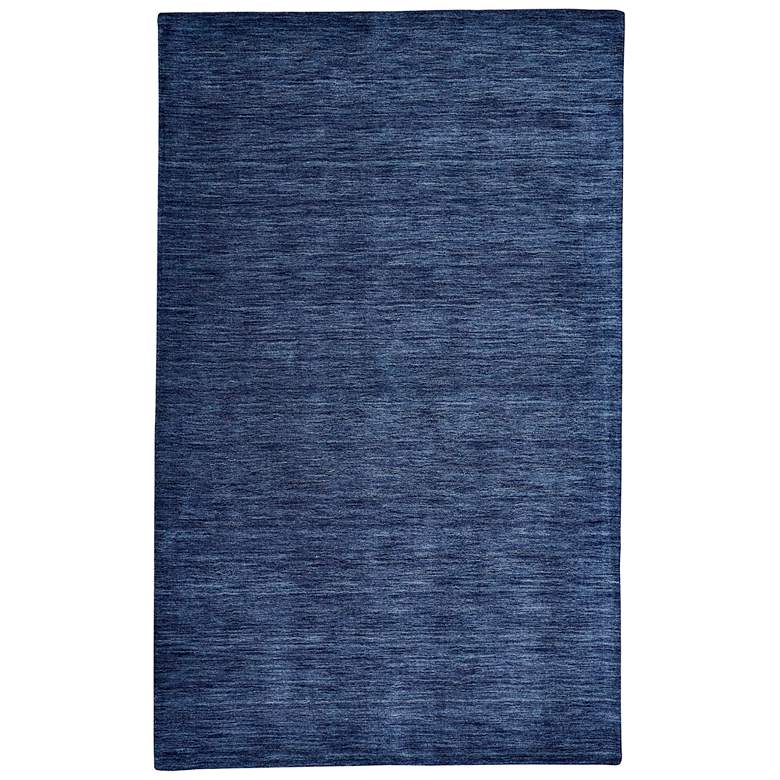 Image 2 Luna 5798049 5'x8' Midnight Navy Wool Rectangular Area Rug