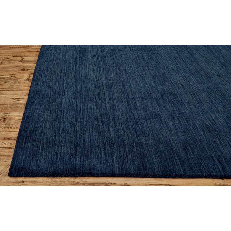 Image 3 Luna 5798049 5&#39;x8&#39; Midnight Navy Wool Rectangular Area Rug more views