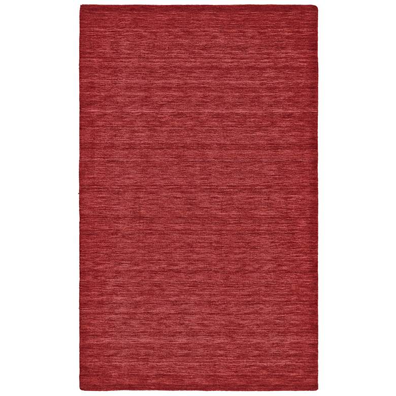 Image 2 Luna 5798049 5&#39;x8&#39; Red Marled Wool Rectangular Area Rug