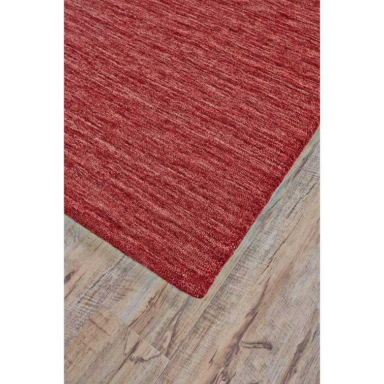 Image 3 Luna 5798049 5&#39;x8&#39; Red Marled Wool Rectangular Area Rug more views