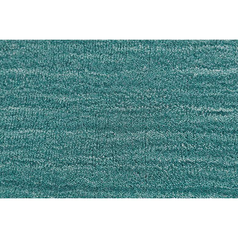 Image 4 Luna 5798049 5'x8' Teal Blue Wool Rectangular Area Rug more views