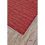 Thumbnail3 of Luna 5798049 8'x11' Red Marled Wool Rectangular Area Rug more views