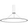 Luna 60" Round LED Pendant w/ 20' Cord - Satin Black