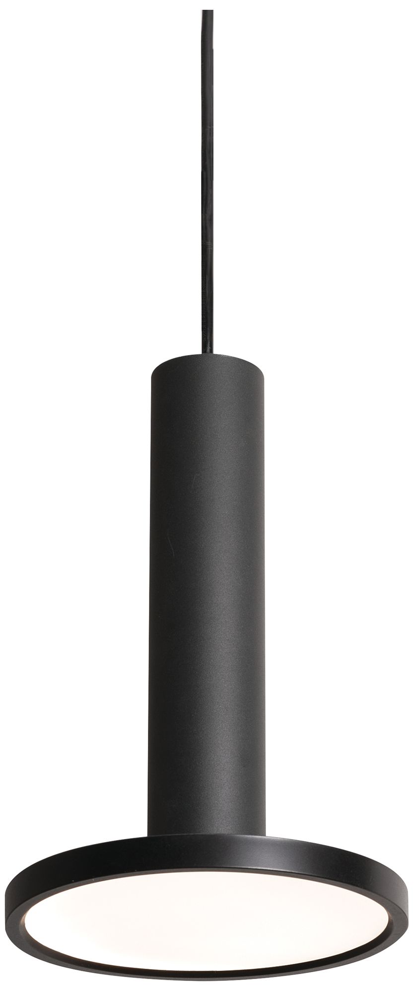 Luna 8" Wide Black LED Pendant