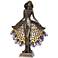 Luna Dancer Sculpture 16" High Bronze Tiffany-Style Accent Table Lamp